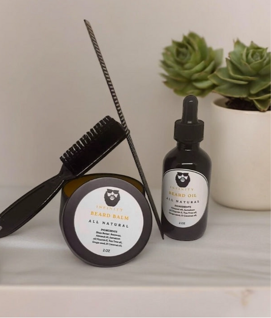 INFINITY BEARD OIL AND BALM GROWN MAN KIT